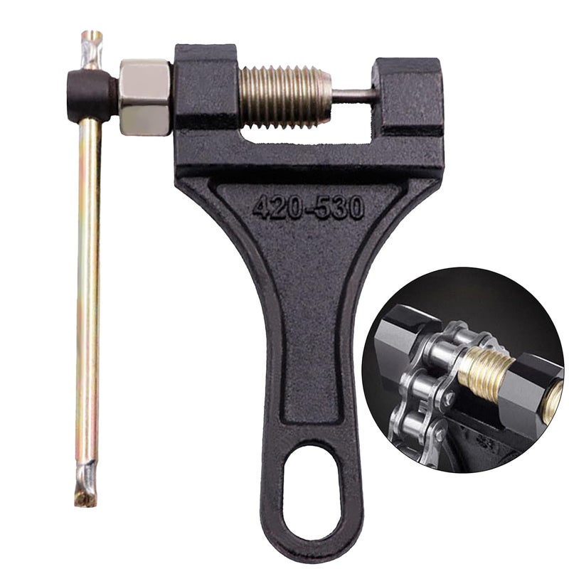 3DSKY Chain Breaker #420-530, Heavy Duty Chain Breaker Riveting Tool, Chain Removal Pin Link Splitter Motorcycle Accessories Fit for Bike Bicycle ATV Dirt Pit Quad Go Kart Scooter Tractor Chain Break - Image 1